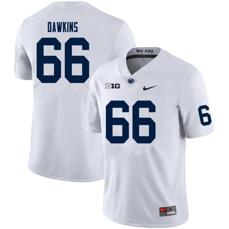 Men #66 Nick Dawkins Penn State Nittany Lions College Football Jerseys Sale-White
